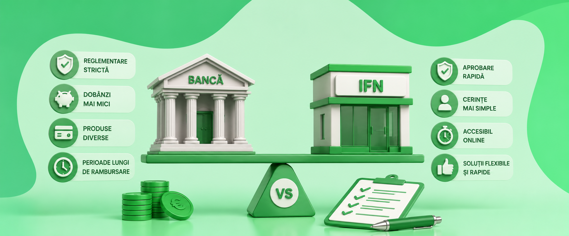 Diferențele dintre IFN și bancă: servicii, reglementări și avantaje